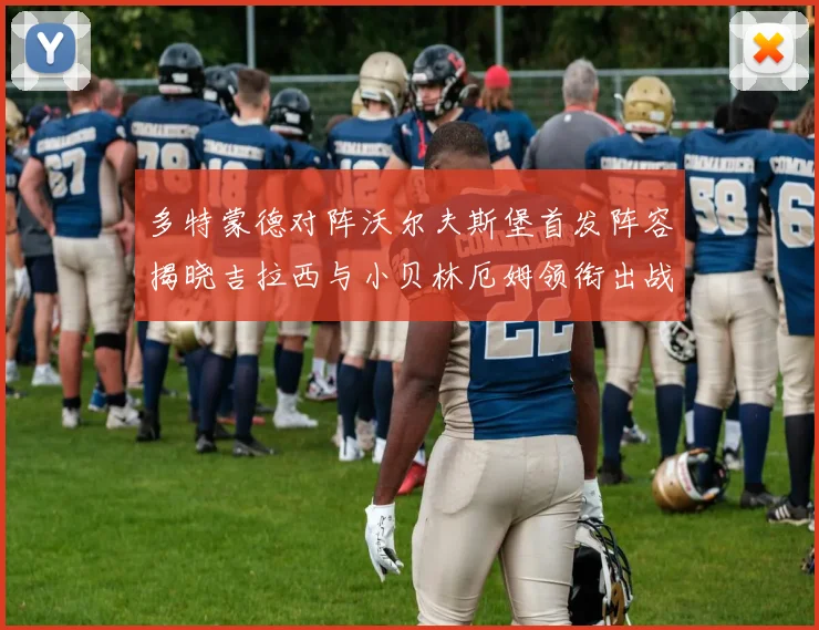 多特蒙德对阵沃尔夫斯堡首发阵容揭晓吉拉西与小贝林厄姆领衔出战
